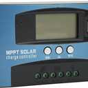Eujgoov 100A LCD Solar Charge Controller 12V 24V with 2 USB Over Current Protection Regulator Panel Accessories