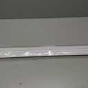 PVC Slide-On Door Bottom | Adjustable Plastic Weatherstrip Door Bottom with Drip Cap | 3 Feet (36-Inch) | for 1 3/4 Doors | White | Fits Gaps 3/8 to 7/8 | Made in The USA