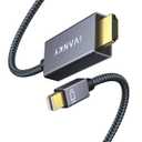 IVANKY 4K Mini DisplayPort to HDMI Cable 10FT, 4K@60Hz Unidirectional Mini DP to HDML Cable, Braided/Alum Shell, Thunderbolt 2 to HDMI Cable for MacBook, Surface Pro/Dock, Monitor, Projector - 10FT