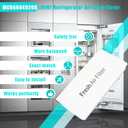 MCR66849208 Refrigerator Air Filter Cover with 3pcs LT120F Refrigerator Air Filter, Compatible with LMRS28596D, LMRS28596S, LMRS28626D, Replacement MCR66849219, MCK703881, ACW75477501