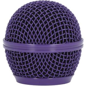 Microphone Head Replace, Mic Grille for SM58S, SM58LC, BETA58, BETA58A, M30, SV100, UT2, PGX24 SLX4, Steel Mesh Replacement Heads with Inner Foam () (Purple)