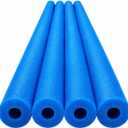 Foam Noodles 35” x 2.5”, Hollow Tube, Multi-Purpose Pool Noodles for DIY Crafts, Pipe Insulation, Pool, Beach & More, Durable Foam Tubes 4 Pack, 36 x 2.5"