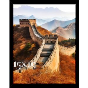 Picrit 15x19 Picture Frame, Photo Frame for Wall Mounting Display, Black