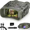 4K Night Vision Goggles for Adults, Night Vision Binoculars with 5000mAh Rechargeable Battery and 32GB Card, 3" HD Screen for Wildlife Observation, Hunting and Security (Camouflage)