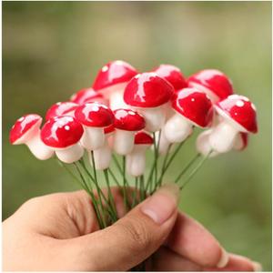 Cute Resin Craft Decoration Mushroom Fairy Garden Miniatures Accessories (Pack of 50)
