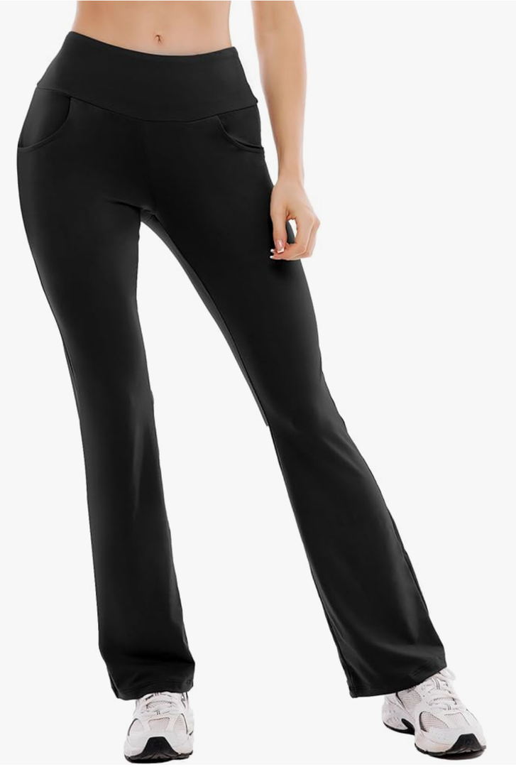 Flare Leggings for Women-Bootcut Yoga Pants for Women High Waisted Flared Leggings Dress Pants, Medium
