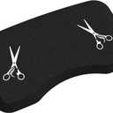 Anti Fatigue Salon Mat for Hair Stylist Anti-Slip Antique Series Salon & Barber Shop Chair Floor Mat (17''x32'' x 5/8'',Scissors)