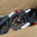 Collapsible Wagon Cart with Wheels Foldable - Folding Utility Heavy Duty Wagons Carts for Grocery Sports Garden Shopping Camping Wheelbarrows (Black, 150L)