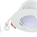 HALO RA 6-Inch Canless LED Recessed Downlight with Adjustable Gimbal, Selectable Lumens and Color Temperatures, Dim-to-Warm - RA6LS9FSD2W1EWHDM (6 in, White)