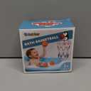 Bath Toys, Bathtub Basketball Hoop for Kids Toddlers, Bath Shower Toys for Kids, Strong Suction Cup Basketball Hoop & 3 Soft No-Hole Balls Set for Toddlers, Boys and Girls (Yellow)