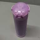 THERMOS FUNTAINER 16 Ounce Stainless Steel Vacuum Insulated Bottle with Wide Spout Lid, Neon Purple