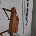 Extra Large Folding Bed Tray Table, 22 x 14 Acacia Wood Breakfast Tray, Food Serving Tray with Legs for Eating in Bed