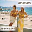 Genovega 2 Packs Travel Essentials Turkish Beach Towels Vacation Quick Dry Sand Free Soft Big Large XL Blanket Adult Oversized Bath Pool Swim Towel Set Bulk Must Haves 2025 Sunshine and Whale