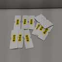 Rug Carpet Non Slip Grippers, Reusable Rug Tape Pads, Strong Adhesive Carpet Grippers for Area Rugs, Keep Corners Flat, No Damaging for Floor Removable, 12Pcs