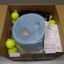 Automatic Dog Ball Launcher, Dog Ball Thrower Machine with 10-30Ft 3 Launching Distance, Interactive Toys for Small Dogs Indoor & Outdoor with 15 Mini Tennis Balls (2 inch) -Blue