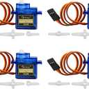 4Pcs SG90 9g Micro Servos for RC Robot Helicopter Airplane Controls Car Boat