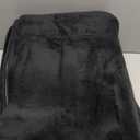 Merelax Soft Area Rug for Livingroom Bedroom, Machine Washable 4x6 Black Rugs Fluffy Shaggy Bedside Rug, Non Slip Indoor Carpet for Nursery Kids Room Home Decor Aesthetic