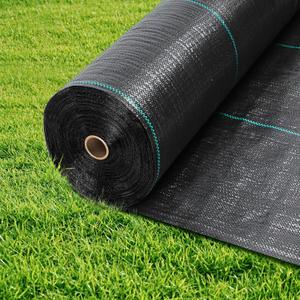 Rengue Weed Barrier Landscape Fabric, 6 x 300FT Weed Blocker Garden Ground Cover Fabric, 2.4 OZ Heavy Duty Garden Control Cloth, Woven Geotextile Fabric for Landscaping Driveway