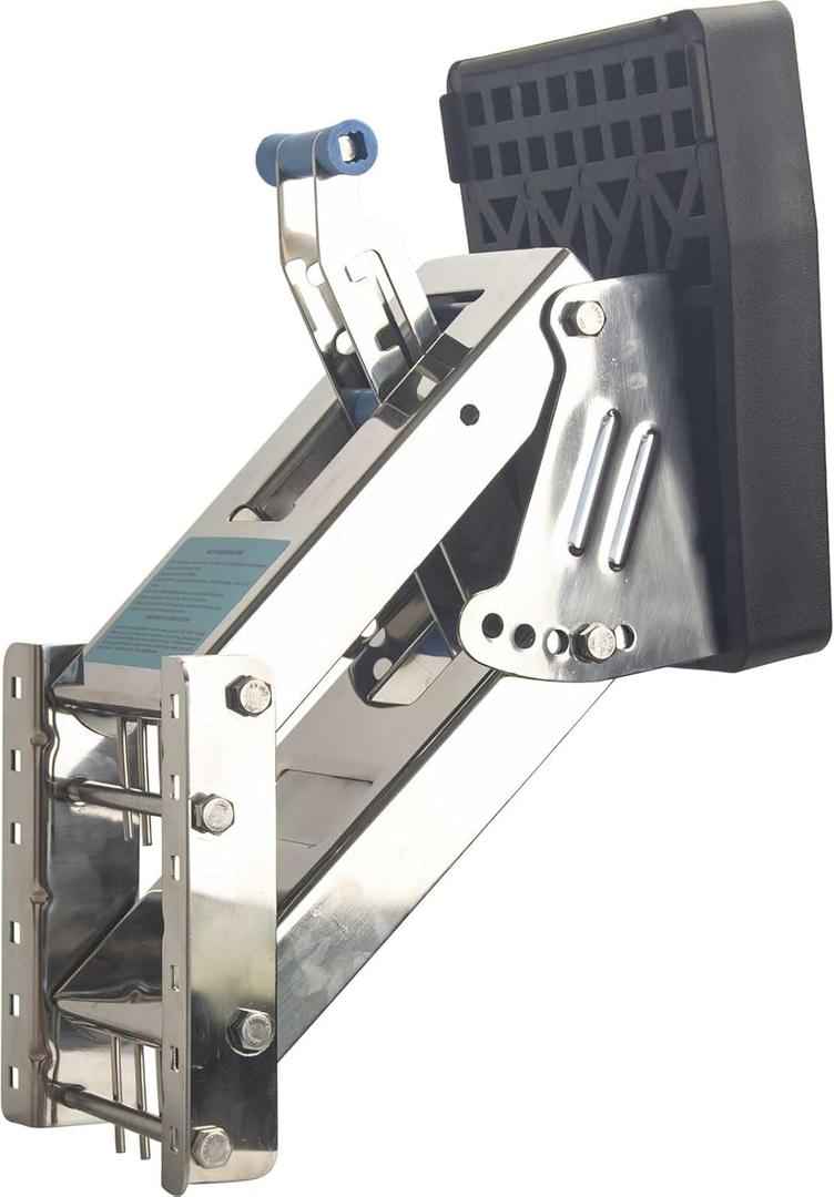 Outboard Motor Bracket Auxiliary Stainless Steel 20HP Heavy Duty Mounting Adjustable Board 2-Stroke