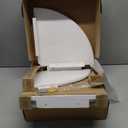 Forbena Corner White Floating Book Shelves for Wall Set of 4, Wood Nursery Corner Bookshelf for Kids Bedroom, Large Modern Round Wall Bookshelves for Living Room Decor, Indoor Plants, Bathroom (12" Depth)