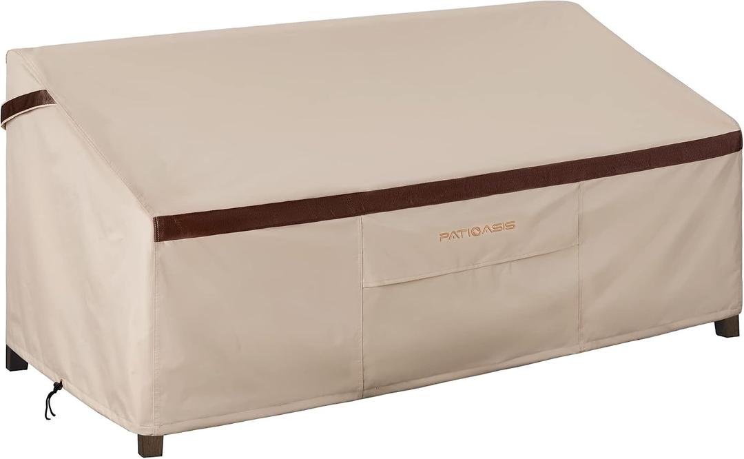 Patio Sofa Covers 96'' x 40'' x 35'' Waterproof Outdoor Deep Loveseat Cover Extra Large 5 Seat Lawn Sofa Covers 600D