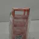 SAYEEC Desk File Sorter Vertical Desktop File Folder Organizer 4 Section Plastic Book Holder Adjustable Shelf Dividers Closet Purse Handbag Mail Binder Organizer Magazine Rack Stand Bookshelf (Pink), Pack of 2