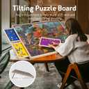 Lavievert 1000 Pieces Rotating Jigsaw Puzzle Board with 4 Sorting Drawers, Tilting Jigsaw Table with Cover, Wooden Puzzle Plateau Board with Non-Slip Tabletop for Adults, 31 21.3 inches