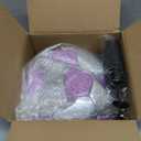 Soccer Ball Size 3 4 5 Glitter Pink Purple Black Silver with Pump Toddler Soccer Ball for Kids Aged 3-6 6-8 8-12 Outdoor Training Ball for Girls Boys Children Youth Teens