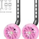 Bike Training Wheels, Pair of Heavy Duty Rear with Stabilizers Mounted Kit for Kids Boy Girls Bikes of Single Speed Bicycle with 12 14 16 18 20 Inch