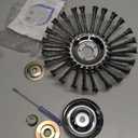 KINMRIS Unbreakable Wired Trimmer Blade for Weed Eater, Replacement and Accessories, Garden Grass Brush Cutting Head for Rust Removal,Paving Stone, Pavement Joints or Driveway (8 inch Regular)