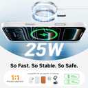 Stronger Magnetic & Shockproof for iPhone 17 Pro Max Case,Fit for MagSafe, with Screen Protector & Wrist Strap, Military-Grade Drop, Translucent Slim for iPhone 17 ProMax Case,Glacier White