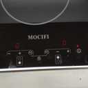 12" Ceramic Cooktop with 120V Plug, Electric Cooktop 1700W 2-Burner, Touch Control with Timer & Child Lock, Built-in or Countertop