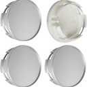 2.5Inch 63MM Wheel Center Caps for Dodge RAM 1500 Rim Hub Caps 6KF18TRMAA, Pack of 4 (Silver, Outer 63MM, Inner 56MM, Easy DIY Installation)