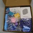 Tenceur 18 Pcs Cruise Essentials Power Strip 6 Hook 2 Card Lanyard 4 Luggage Tag 2 Phone Bag 1 Clothesline 2 Towel Band (Blue, Purple)