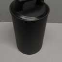 KIVY Vacuum Coffee Canister - Push Lid Preserves Coffee Aroma & Oil - Stainless Steel Airtight Coffee Canister - Container for Ground & Coffee Bean Storage - Coffee Storage Jar - Removes Excess Air (Medium, Black)