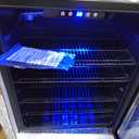 Phiestina Beverage Refrigerator 175 Cans Under Counter Beer Cooler 24 inch Quiet Built-in or Freestanding Beverage Fridge Glass Door Auto Defrost 5 Removable Shelves for Home Bar Office (175 Cans - 23.4" W x 22.44" D x 33" H, Clear)