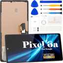 OLED for Google Pixel 6A Screen Replacement for Google Pixel 6A LCD Replacement Kits for Google Pixel 6A Digitizer Touch Screen Display Assembly Repair with Frame GX7AS GB62Z G1AZG(No Original)
