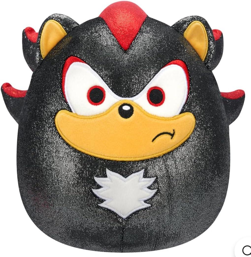Squishmallows Original 8-Inch Official Jazwares Christmas Holiday Metallic Sonic 2024 Plush Stuffed Animal Toy - Add to Your Squad - Gift for Kids, Girls & Boys (Shadow Sonic)
