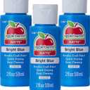 Apple Barrel Acrylic Paint, Bright Blue (Pack of 3) 2 oz, 20225EA- (Pack of 3)