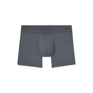 Tommy John Men's Trunk 4” Underwear, Second Skin Boxers with Supportive Contour Pouch, Soft Naturally Breathable Stretch Fabric Boxers for Men, Turbulence, Large 3 Pack