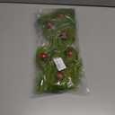 17 Inch Christmas Tree Picks, 6 PCS Lime Green Furry Curly Stems with Red Glitter Balls, Flexible Christmas Tree Topper Decorations for Holiday Arrangements, Wreaths & Table Christmas Decor