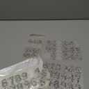 Locacrystal 60pcs Bling Rhinestone Numbers Sticker 6sets 0-9Digits Self-Adhesive Iron on Crystal Numbers Stickers for DIY Crafts Laptop Gifts Furniture Car Clothing Decorations (Silver+White,1.73")