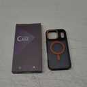 Magnetic 3 in 1 for iPhone 17 Pro Case, [Omni-Directional Protection] with 1x Screen Protector + 1x Camera Cover, [Seamless Work with Magsafe] Shockproof Slim Thin Case for iPhone 17 Pro Cosmic Orange