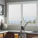 Joydeco Cellular Shades Cordless, Blackout Shades Cellular Blinds for Indoor Windows, Honeycomb Blinds for Thermal Insulated Noise Reduction (White, 31" W x 64" H)