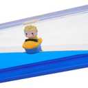 Anime Figures Unsinkable Ship Model Pirate Boat in a Bottle BoxNon Sinking Anime Merch Acrylic Cruise Ship Fluid Drift Bottle Desk for Decor Ornament Fans Gifts (D)
