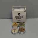 Striking Viking Beard Balm for Men  Light Hold, 1 Oz, Pack of 4 with Citrus, Vanilla, Sandalwood, Cedar Scents - Leave-in Beard Conditioner with Shea Butter, Tea Tree, Argan & Jojoba Oils