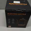 Gooseneck Electric Kettle, 1L Water Boiler, Pour Over Coffee & Tea, 1000W Fast Heating, Stainless Steel, Auto Shut-Off & Boil-Dry Protection, BPA-Free (Black)