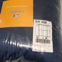 RYB HOME Velvet Curtains 96 inches - Blackout Curtains for Living Room,Thermal Insulated Noise Reducing Panels Luxury Vertical Sense Window Decor for Party Backdrops, Navy Blue, W52 x L96, 2 Panels