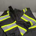 JKSafety Hi-Vis Winter Safety Bomber Jacket for men and women | Winter Safety Jacket Durable and Waterproof | Construction Work Jacket for Winter | Cold Weather PPE | ANSI Compliant (116-Black L)