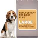 PAC11-11039 Dog Door Replacement Flap | Heavy-Duty PVC Material | 16 7/8" x 10 1/8" L Size, BPA-Free & Weatherproof, Large
